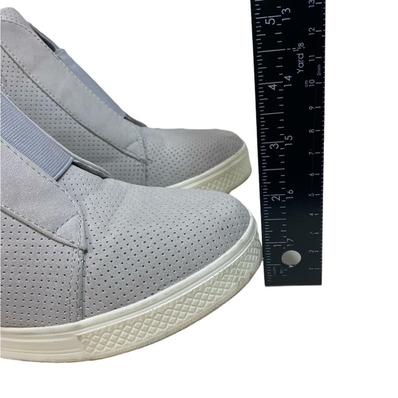 CCOCCI Zoey Wedge Sneaker Light Gray 7.5 Casual Side Zip Ankle Bootie - Picture 16 of 16